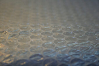 Bubble wrap for moving items safely