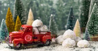 a cute holiday truck