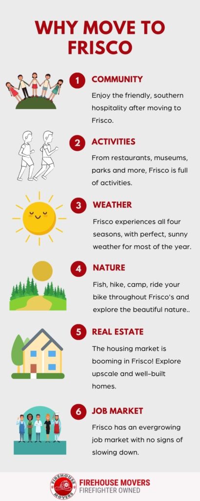 infographic on why you should move to frisco