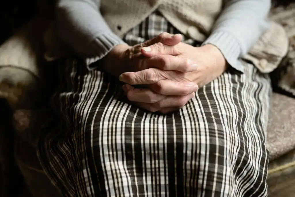 old lady's hands