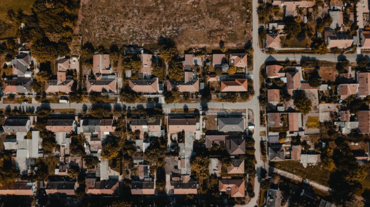 Aerial view of Texas Neighborhood