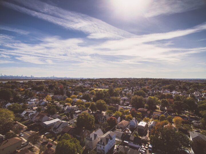 Aerial View of McKinney, Texas Neighborhood