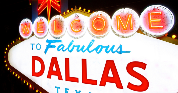 Dallas, Texas welcome sign