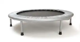 A photo of a trampoline against a plain white background