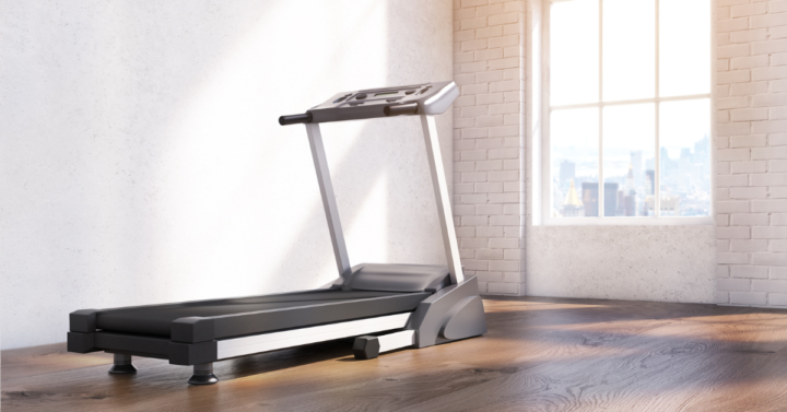 Photo of a treadmill in a room