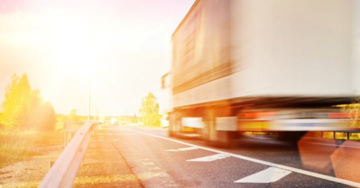 a moving truck on the road