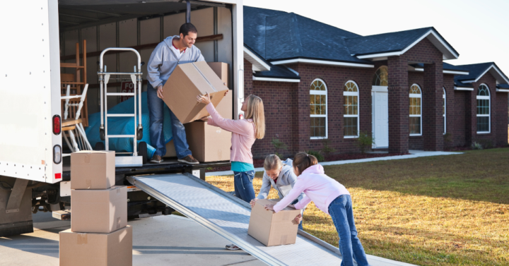 photo of a moving truck