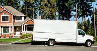 photo of a moving truck
