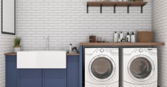 Photo of a laundry machine