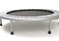 A photo of a trampoline against a plain white background