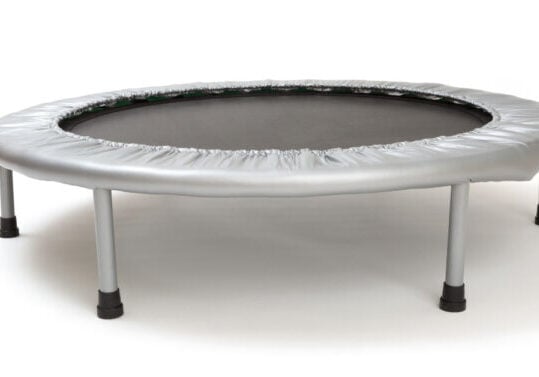 A photo of a trampoline against a plain white background