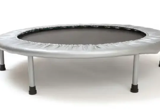 A photo of a trampoline against a plain white background