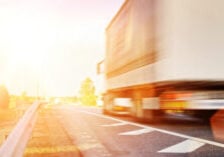 a moving truck on the road