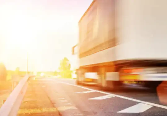 a moving truck on the road
