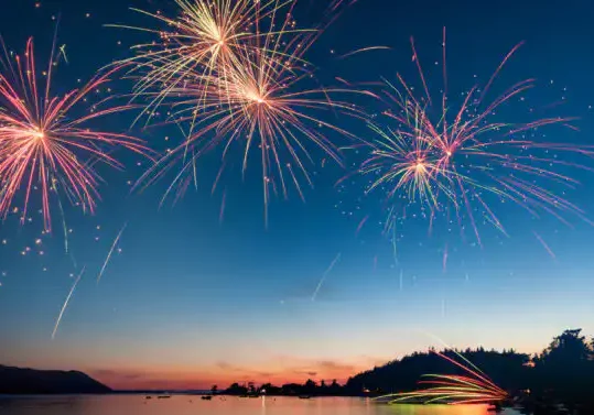 Sky with Fireworks