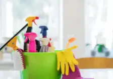 Cleaning supplies and moving supplies